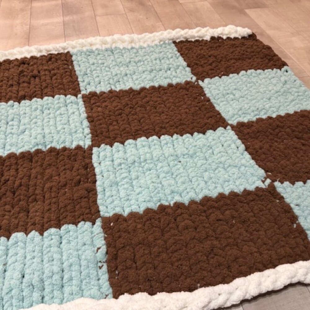 Hand Made Chunky Knit Throw